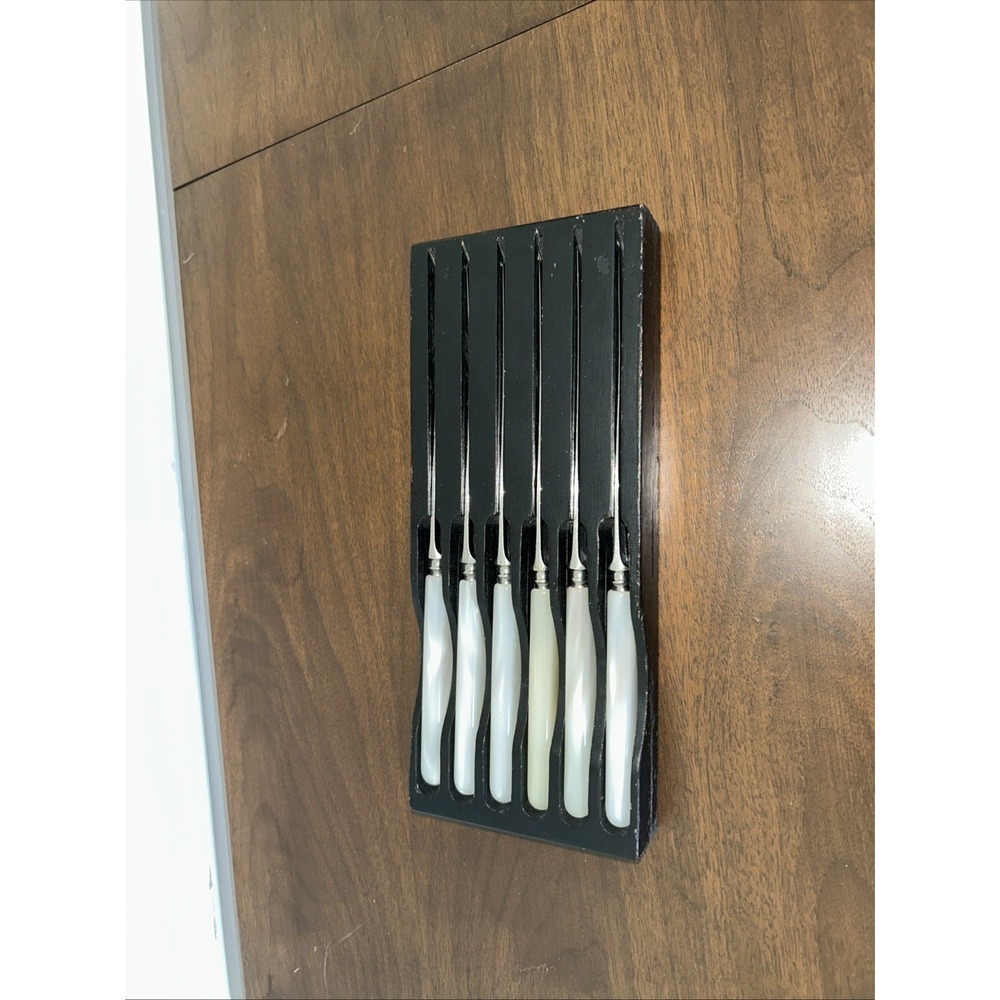 Sheffield Stainless Butter Knives In Box Set Of 6 Vintage
